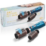 מברשת פן חשמלית מסתובבת Cortex Beauty Blue 2-in-1 תמונה של מברשת פן חשמלית מסתובבת Cortex Beauty Blue 2-in-1 מבית קורטקס - מתוך קטלוג HairFix, מוצג באריזת המקור