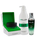 משלוח חינם - ערכה ירוקה Miller Green E5 לשיער ללא מלחים 3 מוצרים תמונה של משלוח חינם - ערכה ירוקה Miller Green E5 לשיער ללא מלחים 3 מוצרים מבית מילר גרופ - מתוך קטלוג HairFix, מוצג באריזת המקור