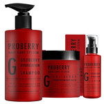 מארז פרוברי הידרשיין לשיער מוחלק: שמפו + מסכה + סרום