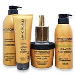 תמונה של משלוח חינם - מארז זהב לשיקום השיער 5 יח' מבית היידרופלקס - מתוך קטלוג HairFix, מוצג באריזת המקור