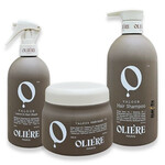 מארז ללא מלחים לאחר החלקה שמפו + מסכה + ספריי ללא שטיפה תמונה של מארז ללא מלחים לאחר החלקה שמפו + מסכה + ספריי ללא שטיפה מבית אולייר פריז - מתוך קטלוג HairFix, מוצג באריזת המקור