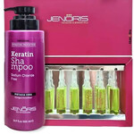 תמונה של משלוח חינם - מארז קרטין לשיקום שיער לאחר החלקה: שמפו + אמפולות 8 יח' של 10 מ"ל מבית ג'נוריס - מתוך קטלוג HairFix, מוצג באריזת המקור