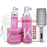 משלוח חינם - מארז רסקיו ללא מלחים לשיער מתולתל ומקורזל: שמפו + מסכה + סרום + מברשת + תיק תמונה של משלוח חינם - מארז רסקיו ללא מלחים לשיער מתולתל ומקורזל: שמפו + מסכה + סרום + מברשת + תיק מבית קווה קווה - מתוך קטלוג HairFix, מוצג באריזת המקור
