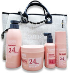 תמונה של משלוח חינם - ערכת חומצה היאלורונית לשיקום שיער יבש ופגום: שמפו + מסכה + סרום + מסכה ללא שטיפה + תיק מבית לומלו - מתוך קטלוג HairFix, מוצג באריזת המקור