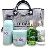 תמונה של משלוח חינם - ערכה לשיער צבוע שמפו + מסכה + קרם גוף + בושם גוף + תיק מבית לומלו - מתוך קטלוג HairFix, מוצג באריזת המקור