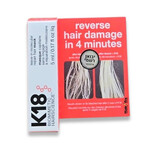 תמונה של מסכה K18 לתיקון ושיקום מולקולרי של השיער ללא שטיפה מבית K18 - מתוך קטלוג HairFix, מוצג באריזת המקור