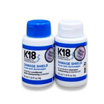 תמונה של מארז K18 שמפו וקונדישינר מוקטנים להגנה ושיקום השיער מבית K18 - מתוך קטלוג HairFix, מוצג באריזת המקור