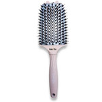 תמונה של מברשת שיער אנטי-סטטית להתרת קשרים בצבע ורוד מבית לומלו - מתוך קטלוג HairFix, מוצג באריזת המקור