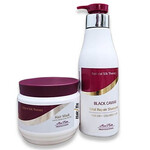 מארז קוויאר שחור לשיער צבוע, שמפו + מסכה תמונה של מארז קוויאר שחור לשיער צבוע, שמפו + מסכה מבית מון פלטין - מתוך קטלוג HairFix, מוצג באריזת המקור