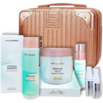 תמונה של מארז הילורן לשיער דק, דליל ושביר שמפו + מסכה + סרום + אמפולות 2 יח + מזוודה מבית מון פלטין - מתוך קטלוג HairFix, מוצג באריזת המקור